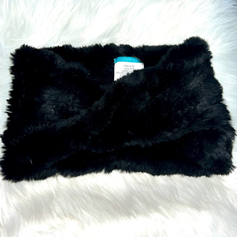 Jocelyn rabbit fur scarf